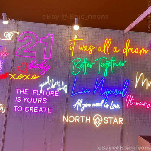 Personalized Neon Sign Custom Name Logo Signs Acrylic Wall Decor LED Night Light - Picture 6 of 14