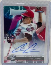 CADE CAVALLI 2020 TOPPS BOWMAN'S BEST PROSPECT ON CARD AUTO # B20-CC