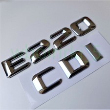 Auto Trunk Chrom Schriftzug Emblem Aufkleber Silber Für Mercedes Benz E220 CDI