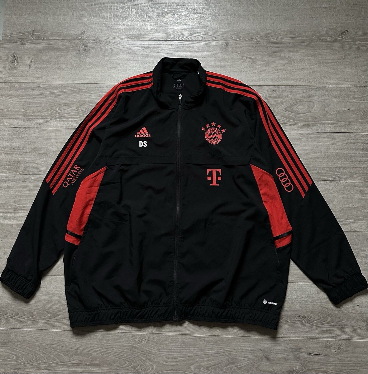 Adidas BAYERN MUNICH JACKET JERSEY AUDI QATAR MENS LIGHT