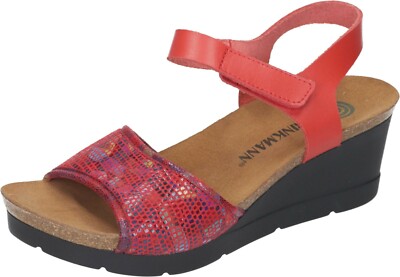 Dr. Brinkmann Damen Sandaletten Leder Sandalen rot 711009-4 Gr. 35-42 Neu3