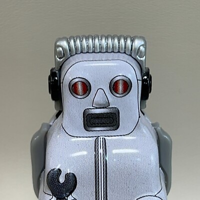 Kitahara Collection Tin Toy Museum Meiji Seika White Robot Vintage
