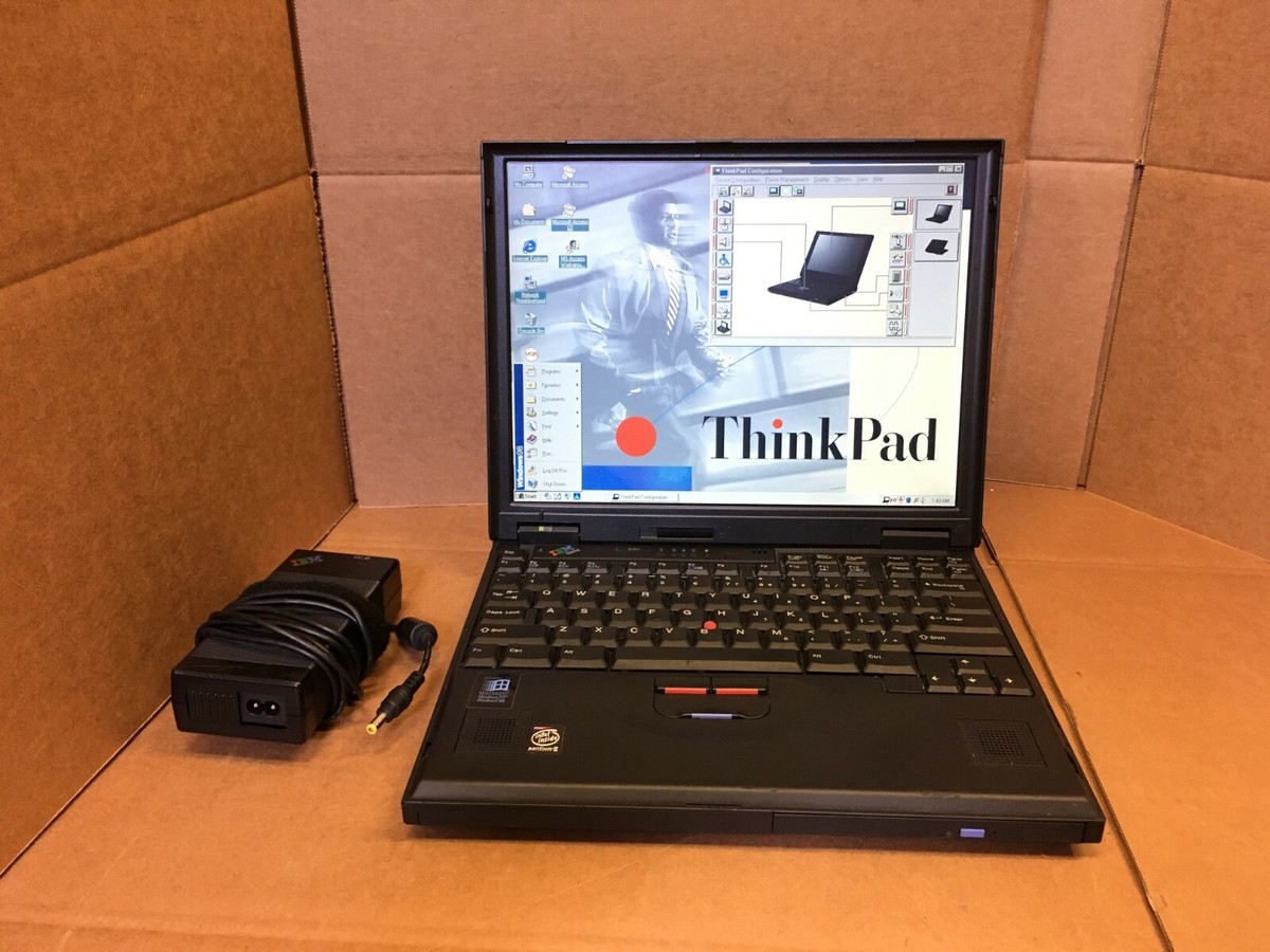 Vintage IBM Thinkpad 600 PENTIUM II 64MB Laptop Windows 98 Vintage IBM Thinkpad 600 PENTIUM II 64MB Laptop Windows 98