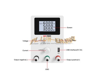 Adjustable Power Supply Switching Power Supply Output 0-60V 0-5A 4-Digit #F9