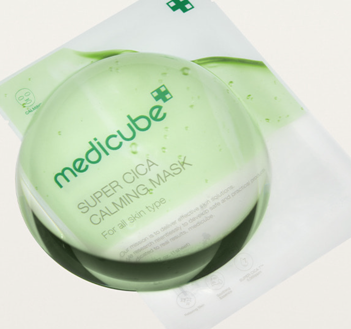 MEDICUBE Super Cica Calming Mask | 22g (1 Sheet) x 10pcs