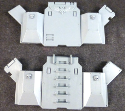 Vindicator Tank Seitenteile Upgrades (Paar) - 40K Space Marines Modellteile