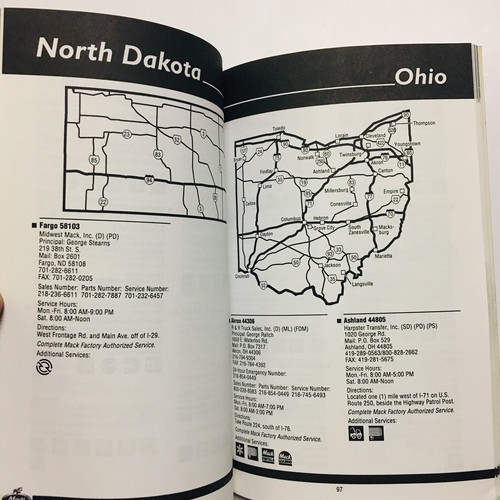 Mack Truck North America Sales Parts And Service Directory TS52496 Vintage 1996 - Picture 5 of 5