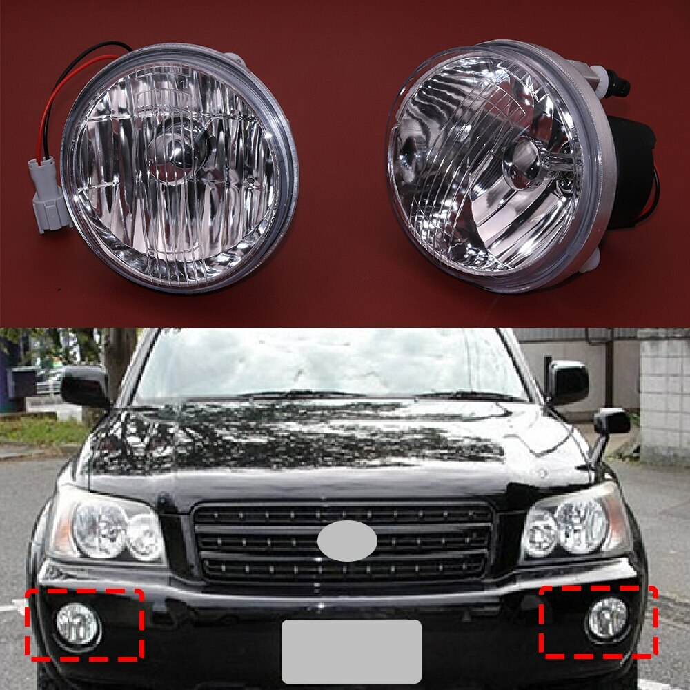 For Toyota HIGHLANDER KLUGER 2001-2003 n Front Bumper Convex Lens