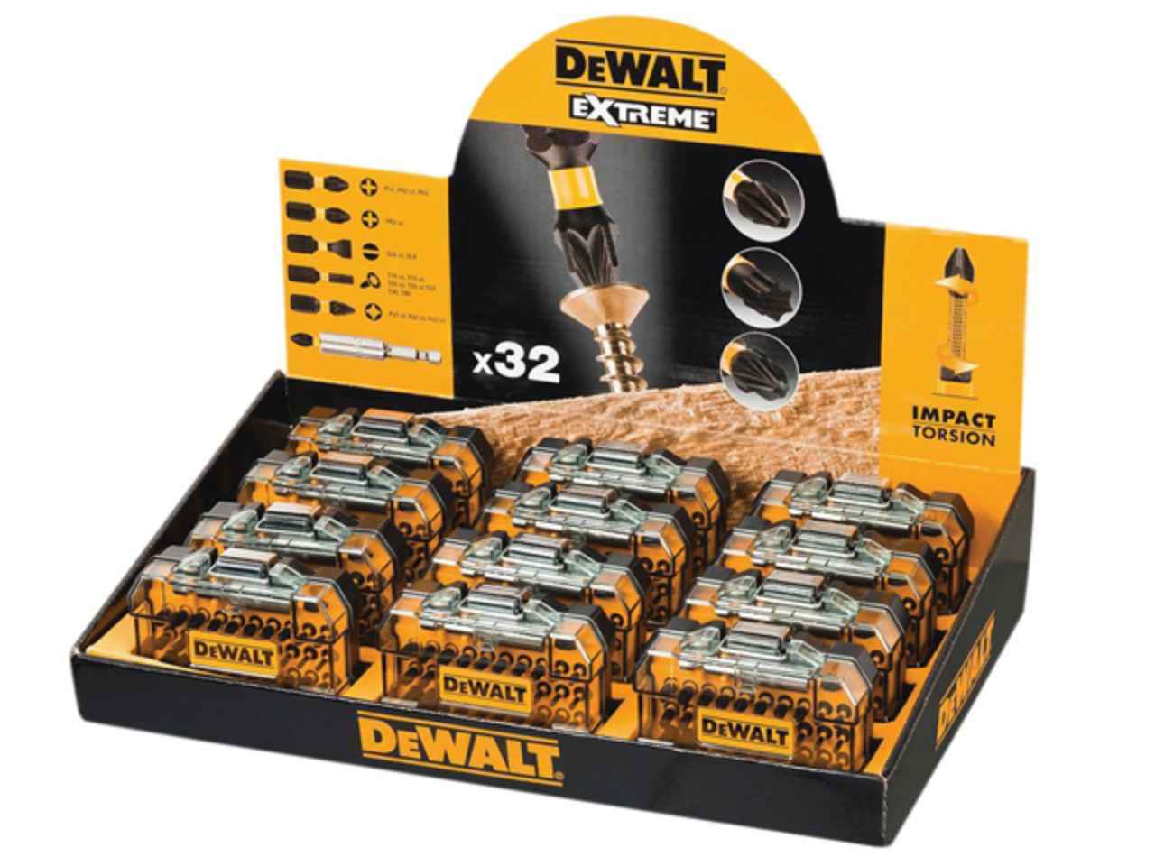 12 x DEWALT Torsion 32 Piece 