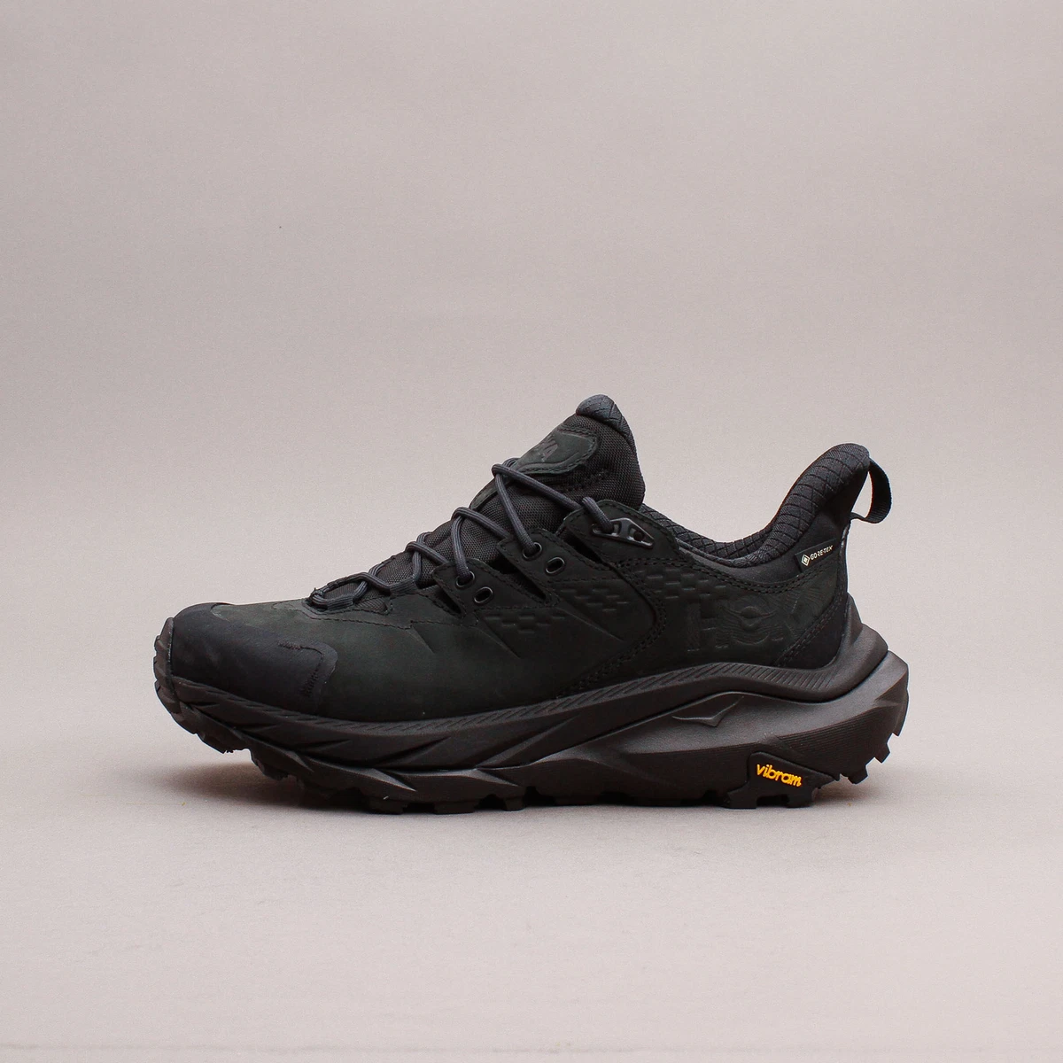 Hoka One One Kaha 2 Low GTX Gore-Tex Black Hiking Shoes New Men 1123190-BBLC