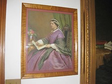 WILLIAM LUCAS 1871 WATERCOLOR, PORTRAIT PAINTING, SIGNED, DATED, FRAMED