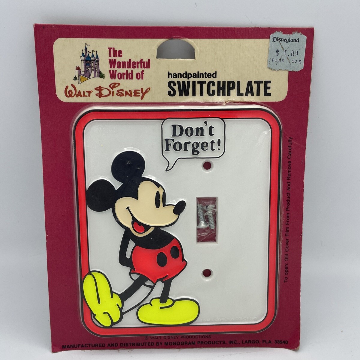 Vintage the Wonderful World of Walt Disney Don't Forget