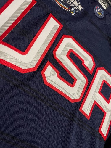 Team USA 4 Nations Face-Off Blank AUTHENTIC Fanatics Premium Jersey SIZE 50 - Picture 2 of 9