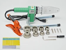 110V - HDPE Pipe Fusion Welding Tool w/ Case & 1/2, 3/4, 1 & 1-1/4" CTS Sockets