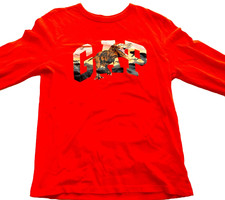 Gap Boys T-Shirt Dinosaur Orange Long Sleeve XL 12