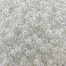 TOHO Seed Beads Round Rocaille Size 8/0, 28GM, Ceylon White TR-8-141