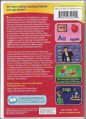 Rock N Learn: Phonics: Volume 1 (DVD) NEW! 725696820922| eBay