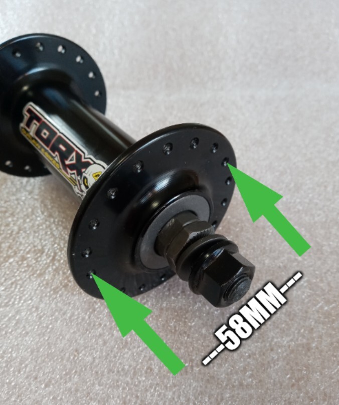 Fat bike front hub 135mm 36H 3/8" aluminum disc type. eBay