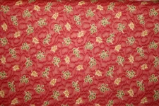 HEARTHSTONE RED FROM MARCUS BROTHERS  - 100% COTTON FABRIC