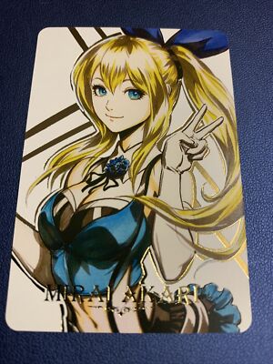 Mirai Akari Project Vtuber 11 Gold Foil Holo Art Trading Card ACG Carddass Rare
