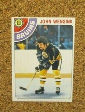 1978-79 Topps Hockey #133 John Wensink (Boston Bruins) RC