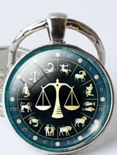 Zodiac Cabochon keychain
