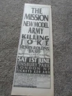 (◡̈ )/ THE ALMIGHTY KILLING JOKE LIVE TOUR DATES RARE  1980'S  ADVERT  (◡̈ )/