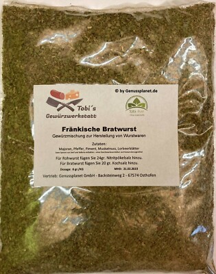 Fränkische Bratwurst Gewürzmischung 100gr - Wurstherstellung - ohne Pökelsalz