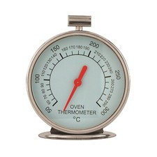 NEW OVEN THERMOMETER Kitchen Temperature Guage Round Face STAINLESS STEEL