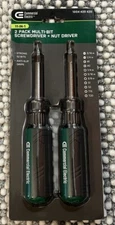Commercial Electric 11-in-1  Multi-Bit Screwdriver and Nut Driver (2-Pack)