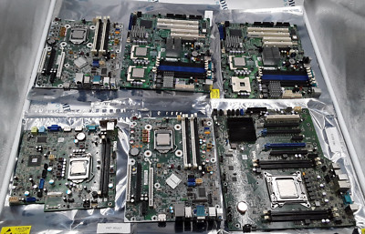 Lot of 7 CPU Processors Intel Core/Xeon on 6 HP Dell Ambios Motherboards