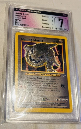 Pokémon TCG Shining Steelix Neo Destiny 112/105 Holo Shiny Secret Rare 2002