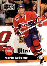 1991-92 Pro Set Ultra Mario Roberge Rookie Montreal Canadiens #415