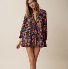 Show Me Your Mumu Jamie Floral Flower Pop Tunic Small
