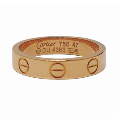 CARTIER Love Ring K18 PG 750 Pink Gold #47 US 4.5, approx. 3.5g | eBay
