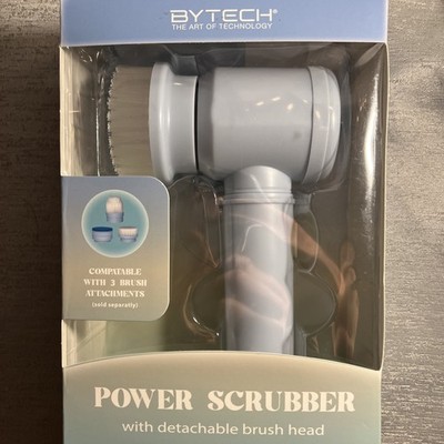 POWER SCRUBBER BYTECH NEW with detachable brush head 3 attachments