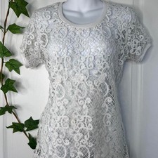 White lace top with short