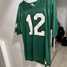VTG FAB KNIT Sz L Jersey Eagles#12 1950's 1960's Football MADE IN TEXAS