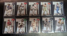 Lot Of 10 Platinum Players Topps Baseball Die-cut Inserts.