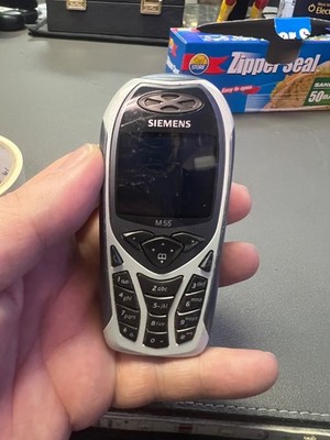 SIEMENS M55 GSM 2G ONLY BLACK RARE CELL PHONE