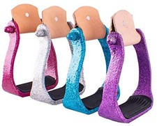 Showman Glitter Epoxy Aluminum Stirrups