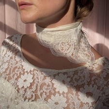 1900s Edwardian Silk Organdy Handkerchief