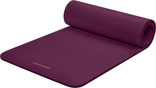 Solana Yoga Mat Thick 1/2In Non-Slip Workout Mat with Nylon Strap - 72X24In Exer - 第 1/7 張圖片