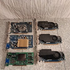Lot of 6 Assorted Graphics Card video cards U...