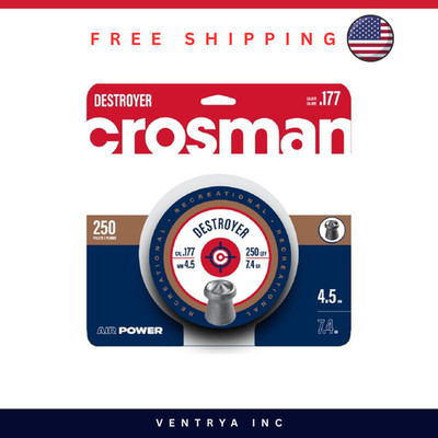 Crosman DS177 .177 Cal Destroyer Pellets 250 Count Airgun Ammo Hunting Target