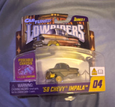 Car Tuned Lowriders Series 1 58 Chevy Impala 164 Diecast Greengold Unopened Car Tuned Lowriders Series 1 58 Chevy Impala 164 Diecast Greengold Unopened