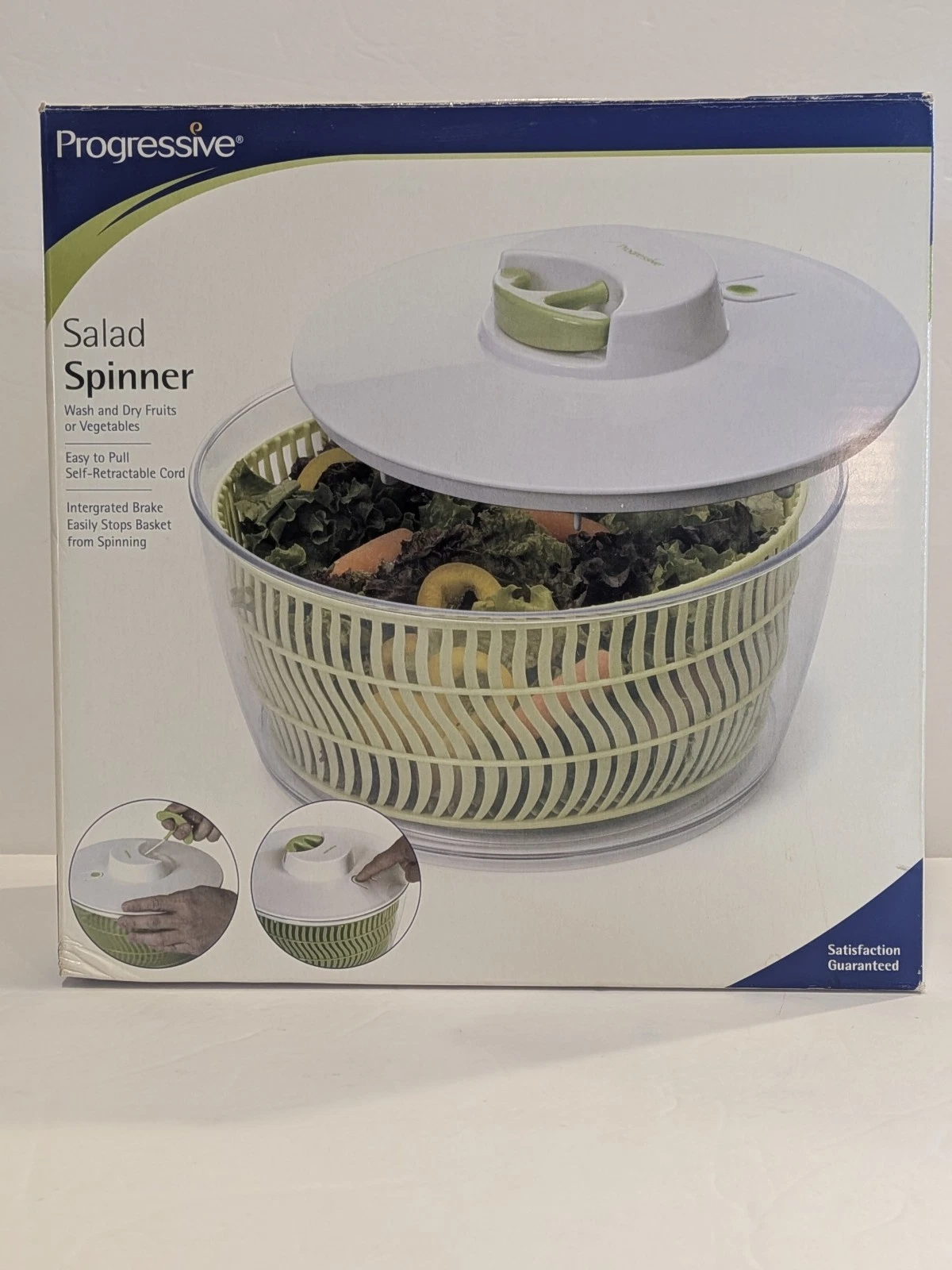 Progressive Salad Spinner Easy Pull 4 Quart Colander Serve Bowl SALA-5 NEW BOX
Opens in a new window