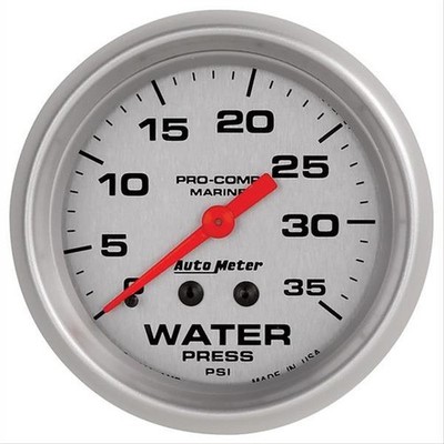 AutoMeter 200773-33 Pro-Comp Marine Water Pressure Gauge Analog 0-35 psi Each