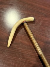 Custom Deer Antler Cane/ Walking Stick 37  H. Beautiful Wood/ Super Comfortable