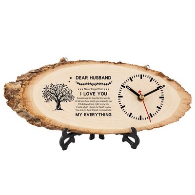 Valentines Day Gifts For Him Husband Mens Wooden Clock Office Home Decor New